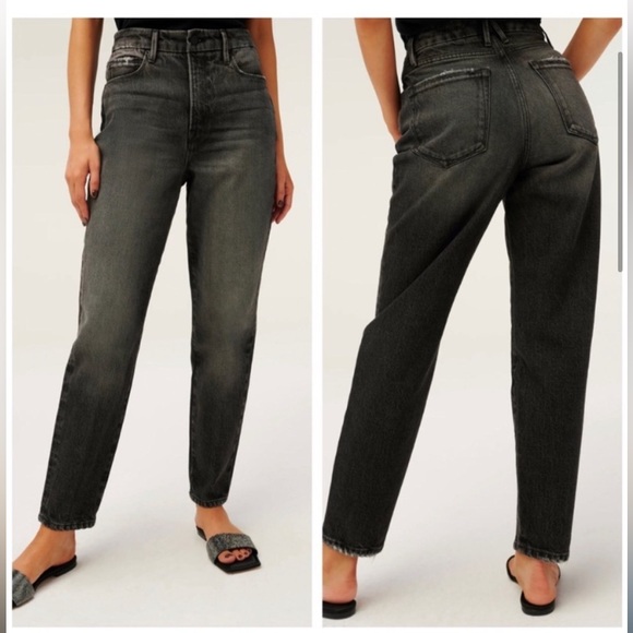 Good American Mom Jeans Black - Picture 1 of 4